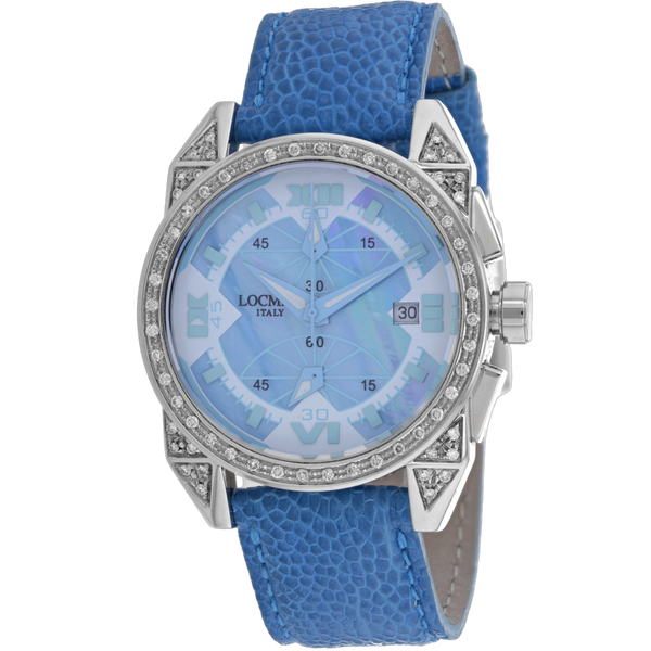 Locman Stainless steel case watch in blue