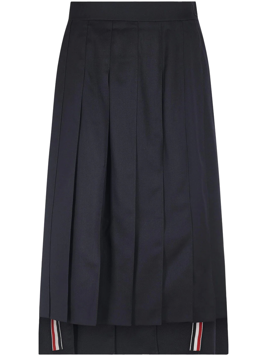 Thom Browne Wool skirt in navy