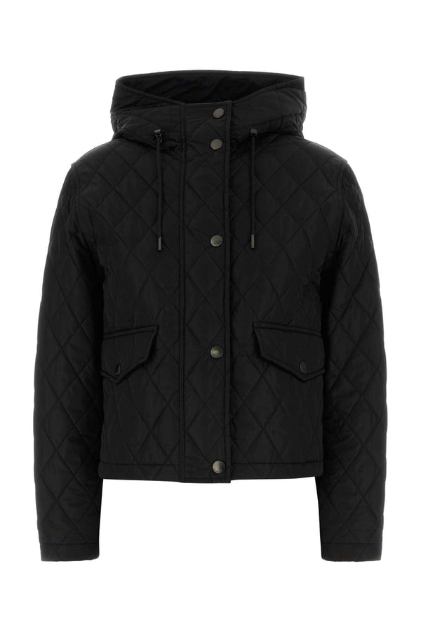 Burberry Exterior: 100% Nylon; Lining: 100% Cotton down jacket in black