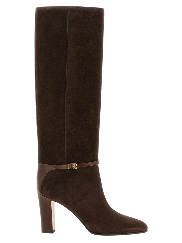 Valentino Garavani 100% Calfskin Leather boot in brown