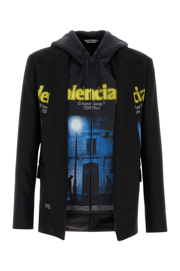 Balenciaga Normal Exterior: 100% Wool blazer in black