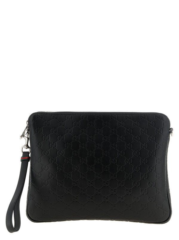 Black Calfskin Crossbody Bag