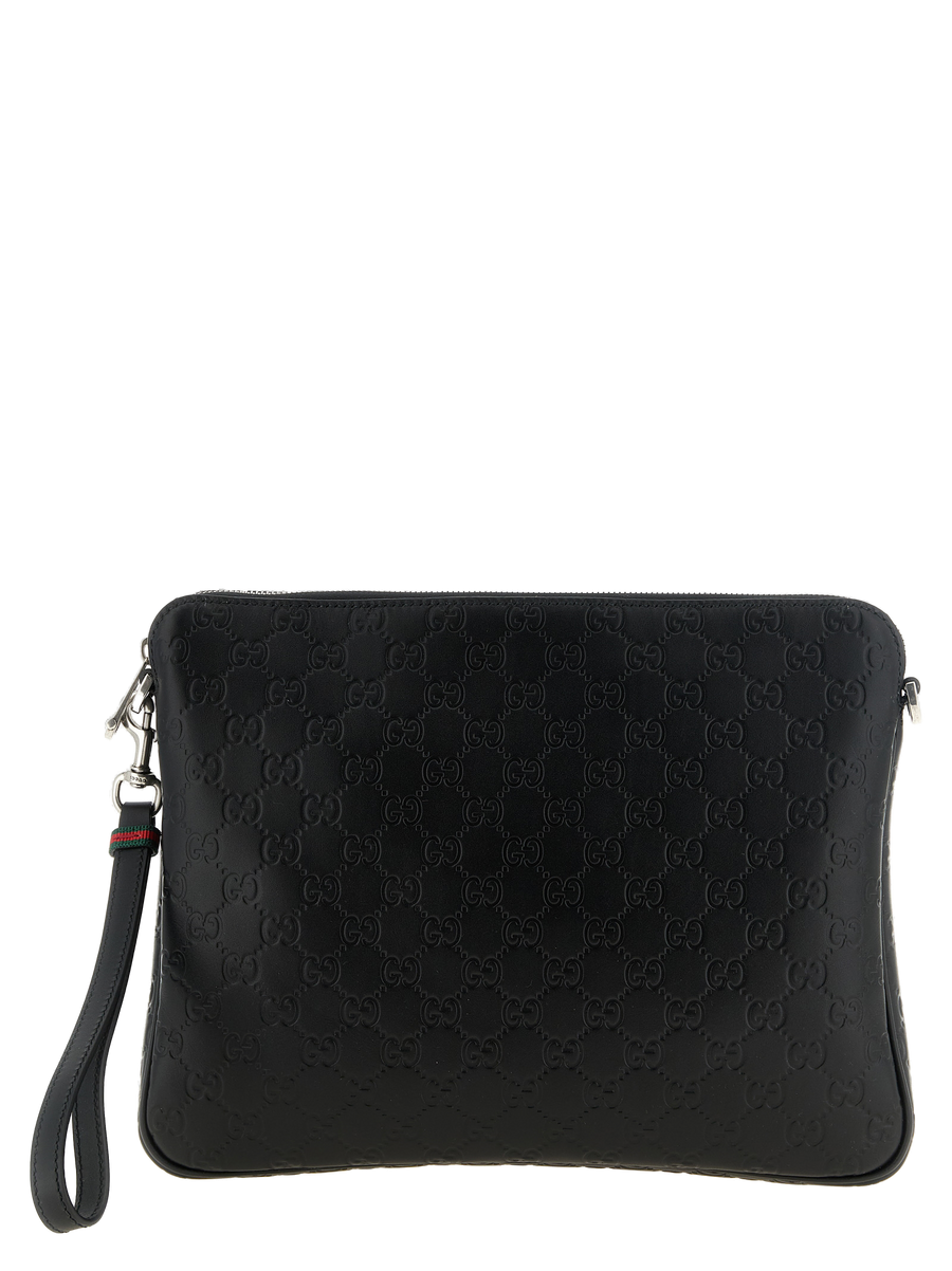 Black Calfskin Crossbody Bag