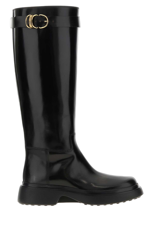 Tod's Exterior: 100% Calf; Interior: 100% Leather; Sole: Rubber boot in black