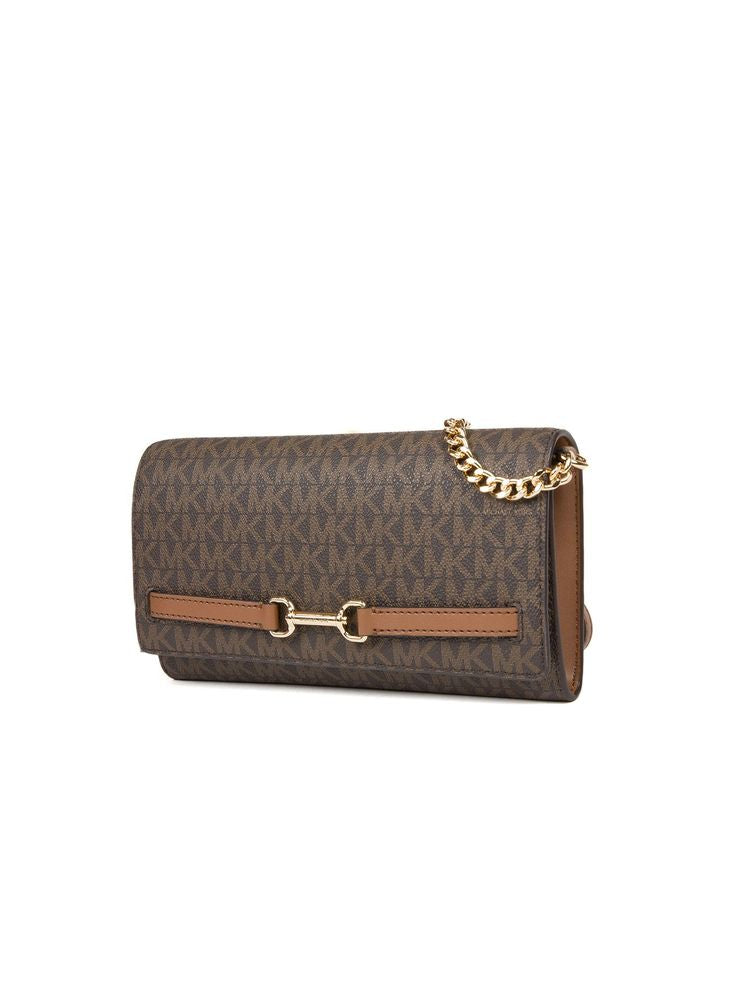 Michael Kors 89.4% Coated Canvas wallet in brown