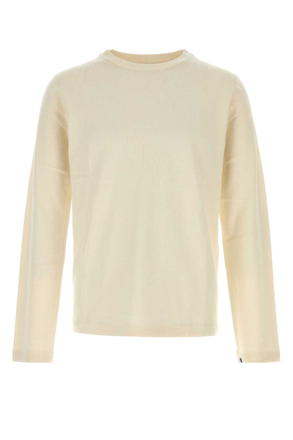 Ivory Cotton Blend Nâ°500 Sweater Bone Exterior: Cashmere Maglieria