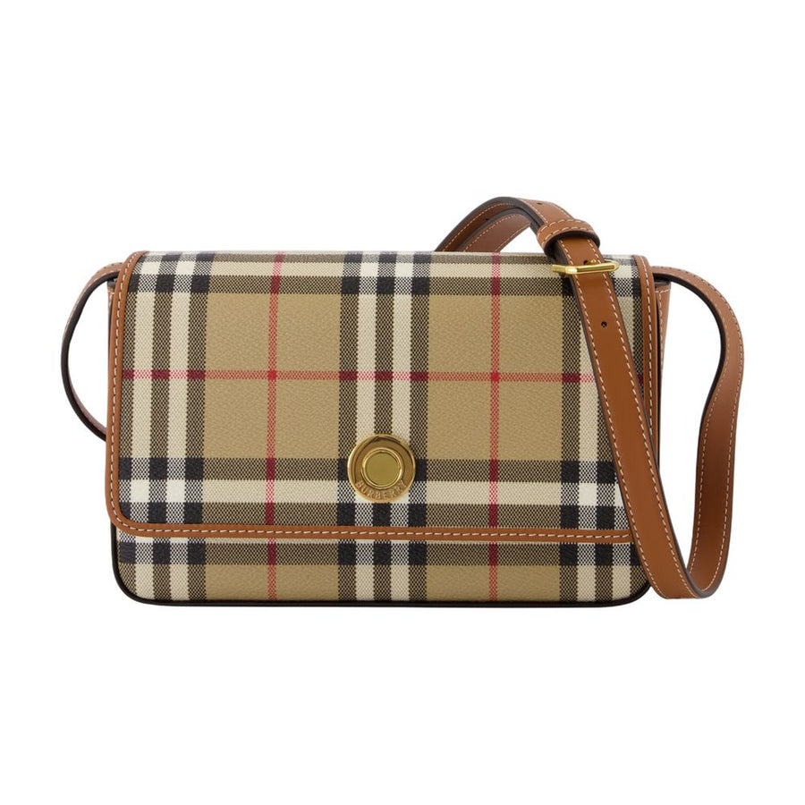 Burberry Synthetic leather shoulder bag in beige