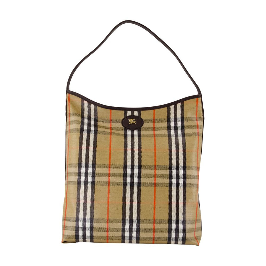 Burberry cotton shoulder bag in beige