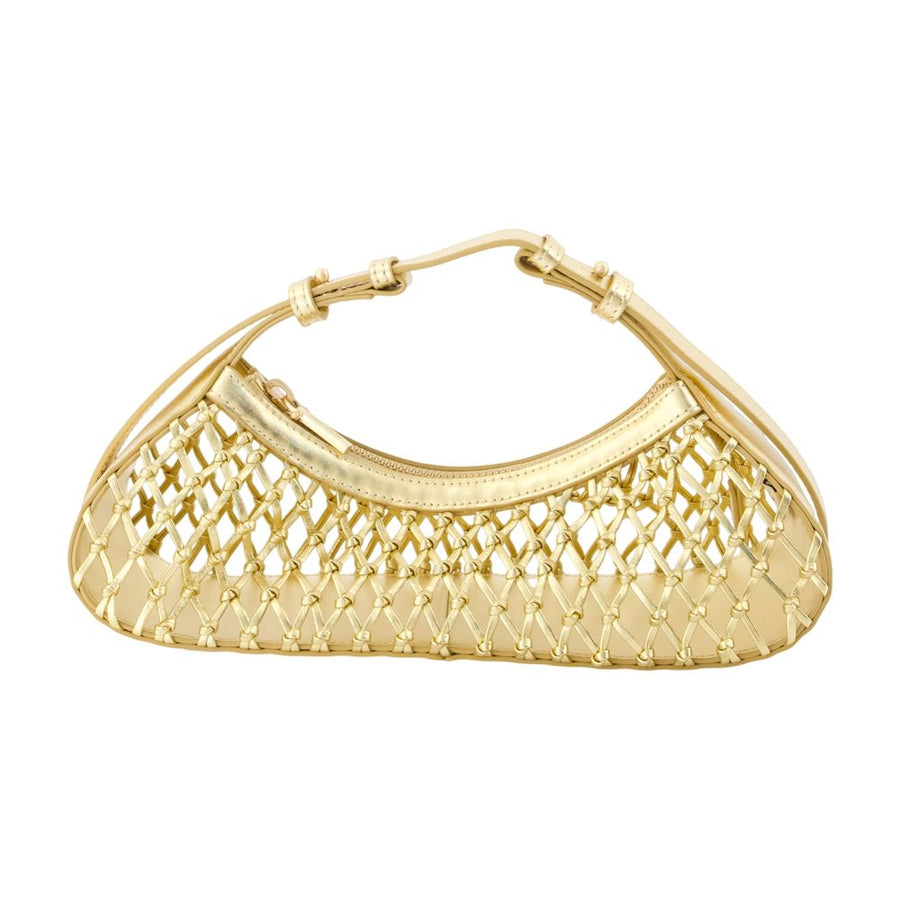 Shala Shoulder Bag - Cult Gaia Leather Gold Cowhide / Handbags-purses