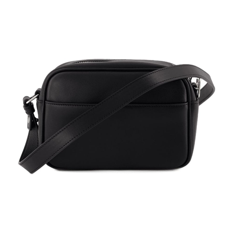 Courreges Calfskin crossbody bag in black