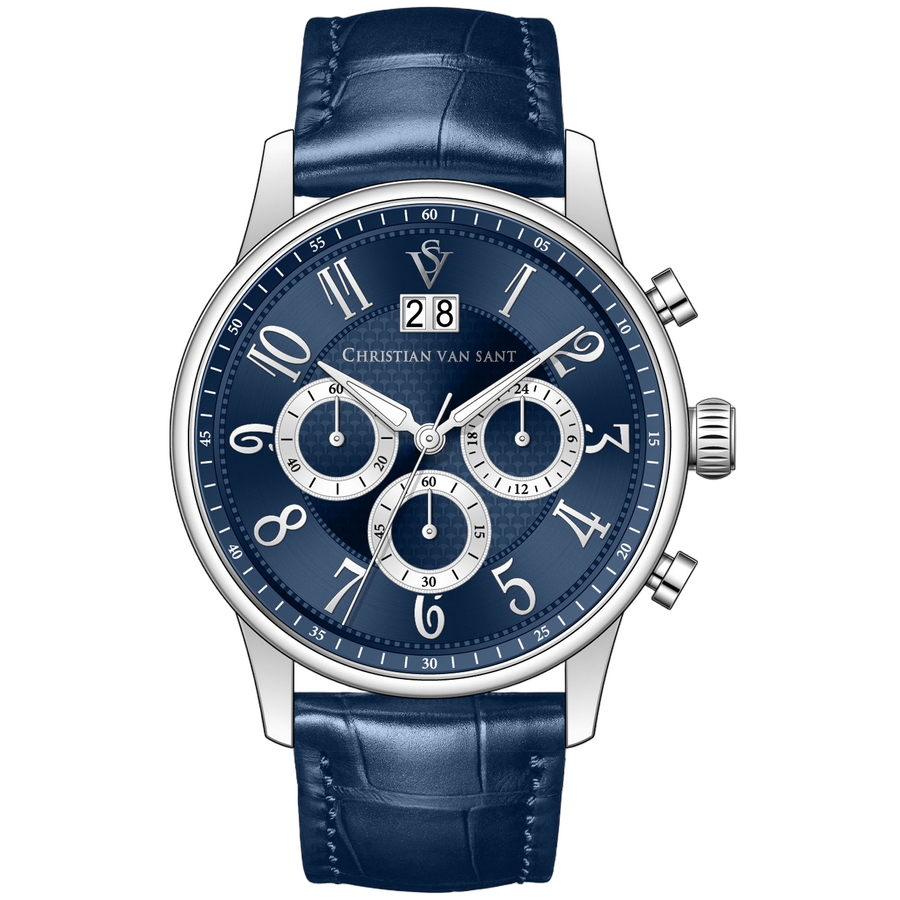 Christian Van Sant Stainless steel case watch in blue