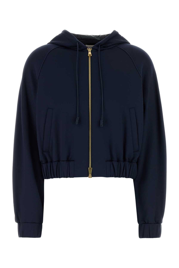 Blue Stretch Jersey Sweatshirt 772 Maglieria