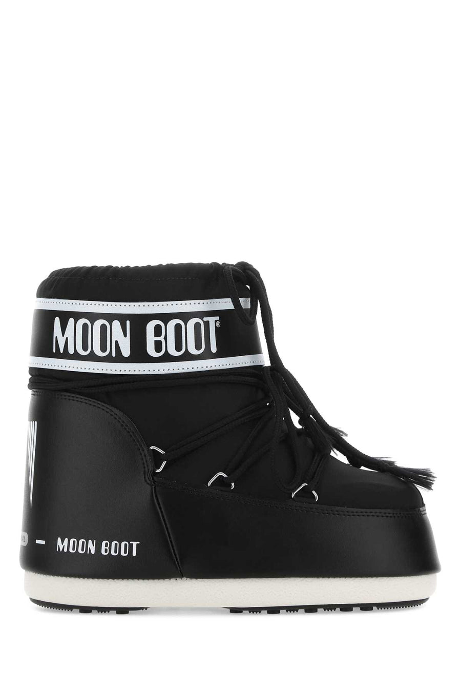 Black Nylon Icon Low Ankle Boots Stivali