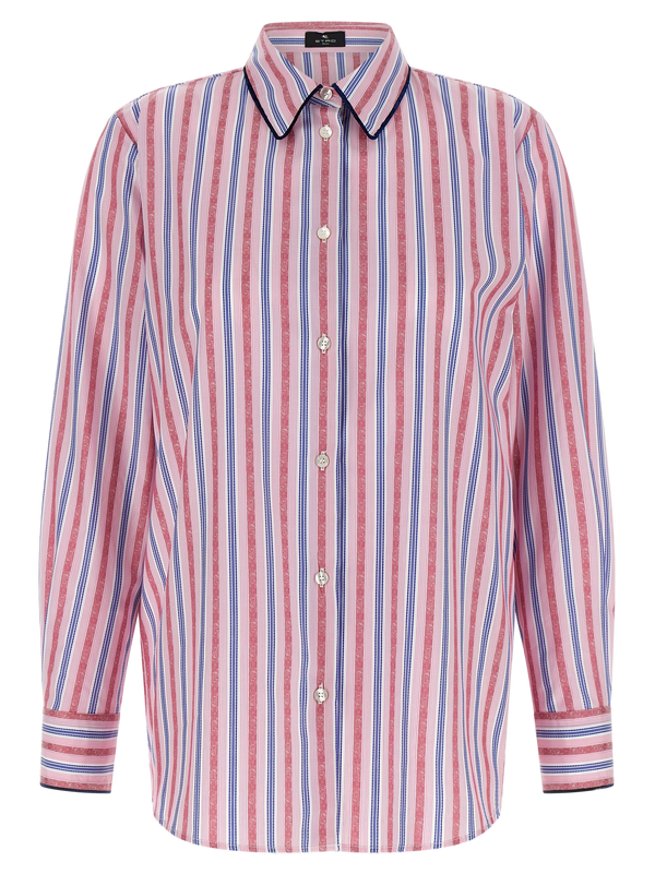 Etro 100% cotton blouse in pink