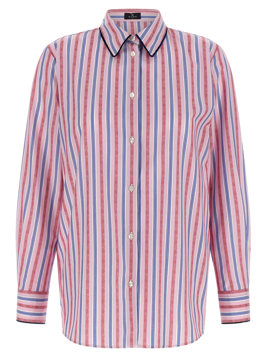Etro 100% cotton blouse in pink