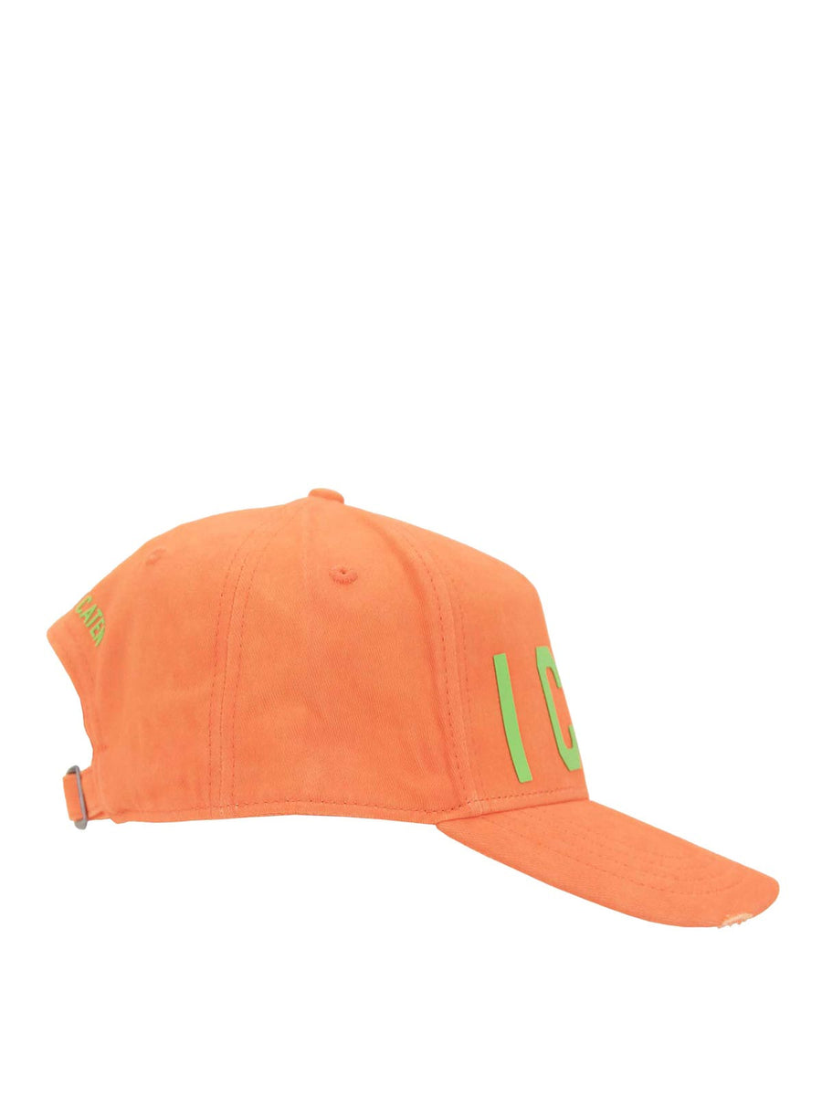 Dsquared2 BCM077405C00001M398 100% Cotton baseball cap in orange