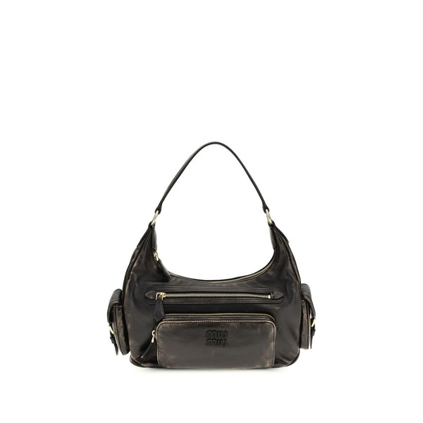 Miu Miu 100% Calf Leather Bos Taurus shoulder bag in brown
