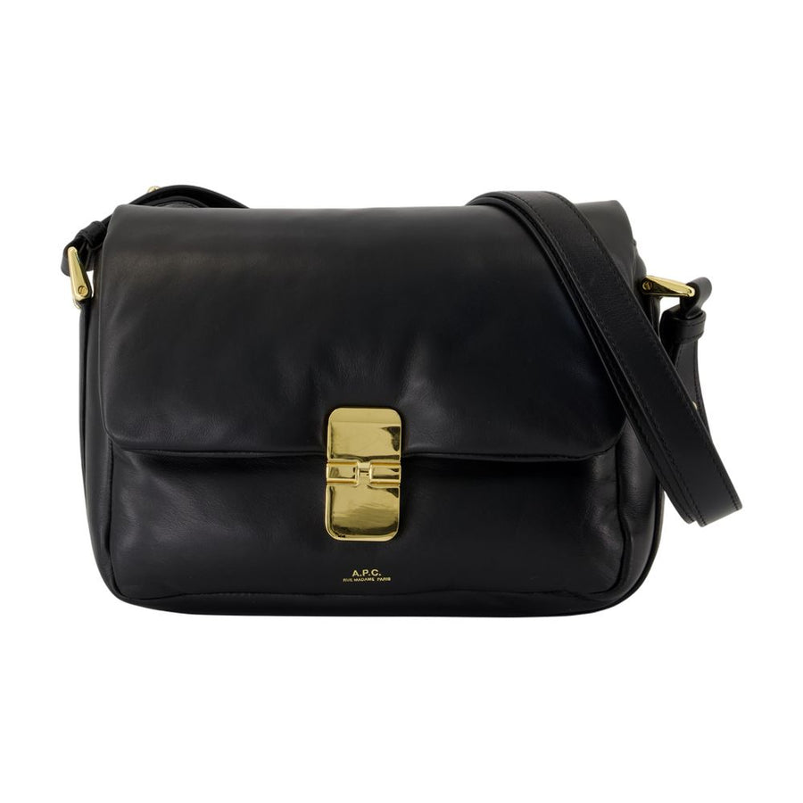 A.P.C. Cowhide crossbody bag in black
