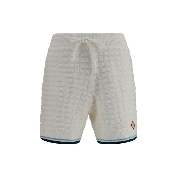 Casablanca 72% Cotton bermuda shorts in white