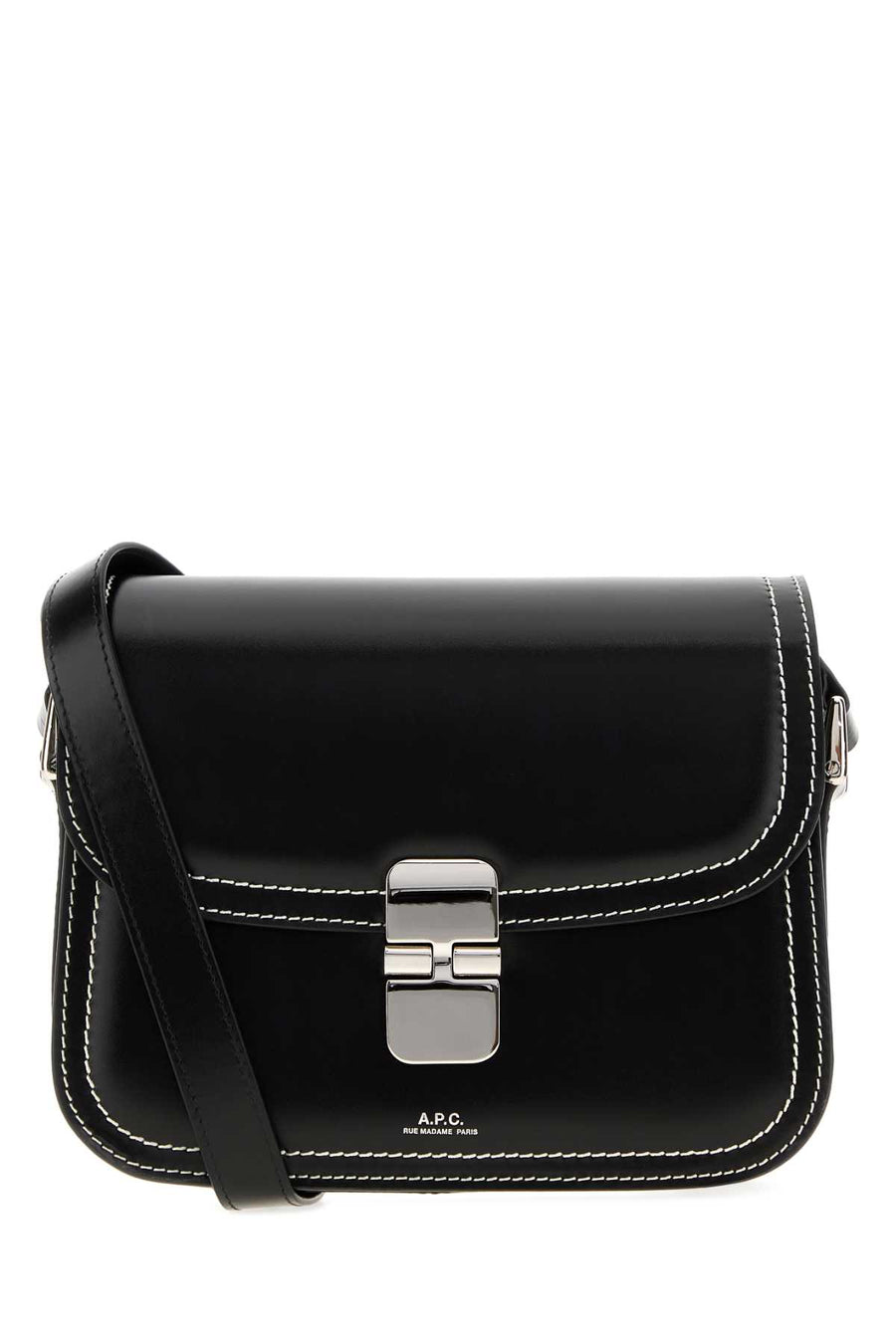 Black Leather Small Grace Shoulder Bag Noir Borse A Mano