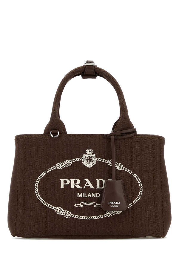 Prada Exterior: 100% Fabric tote bag in brown