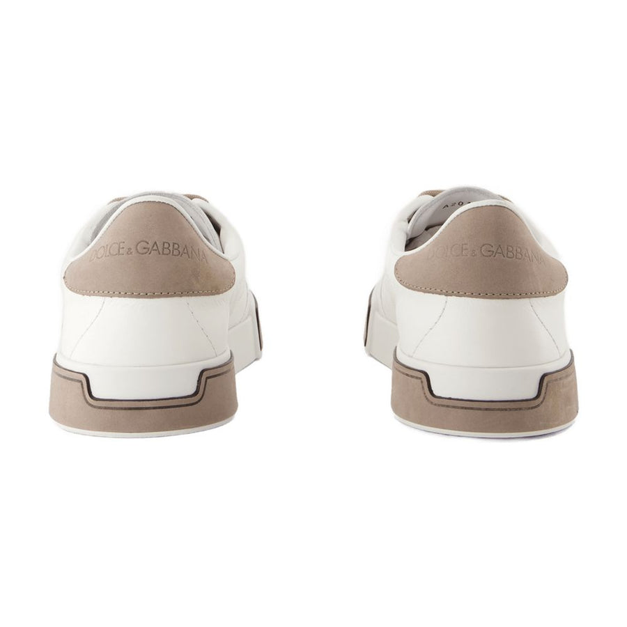 Dolce&Gabbana calfskin sneaker in white