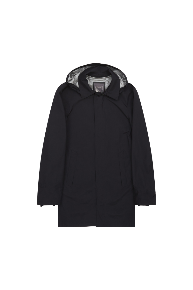 Herno 100% Polyamide/Nylon coat in black