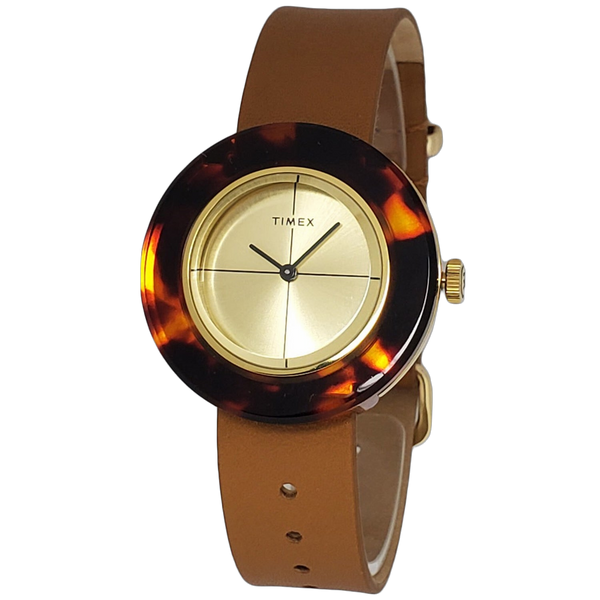 Timex watch in gold