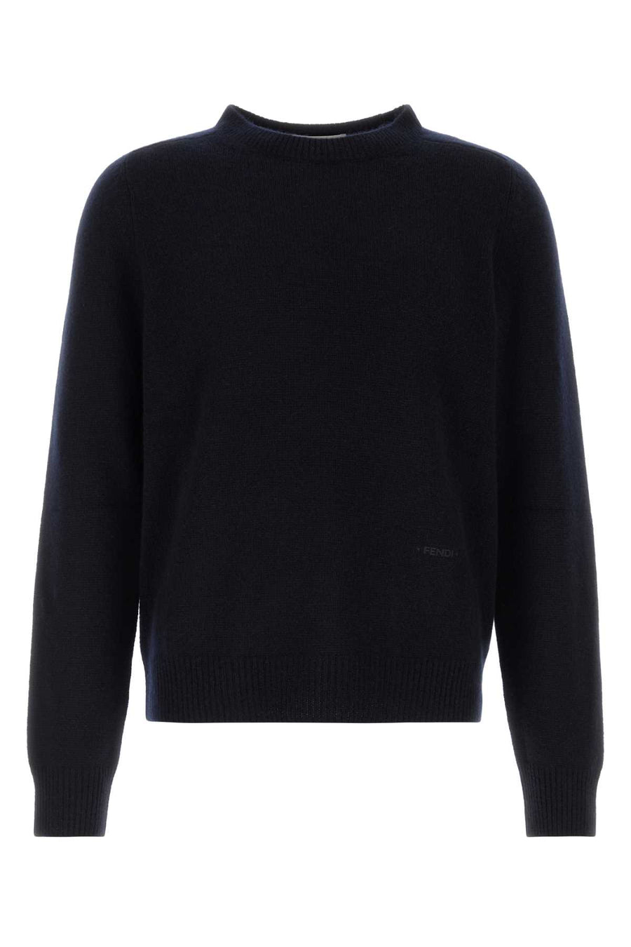 Navy Blue Cashmere Sweater Blu Exterior: Maglieria