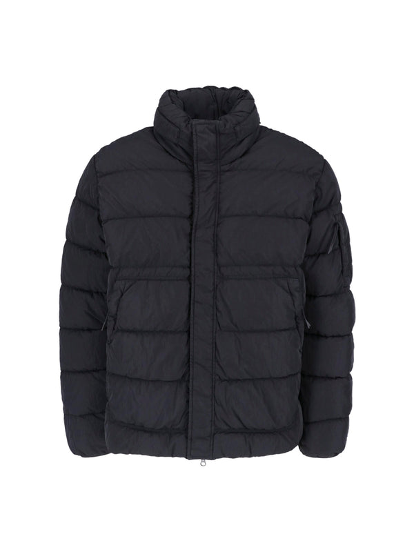C.P. Company 100% Polyamide down jacket in black