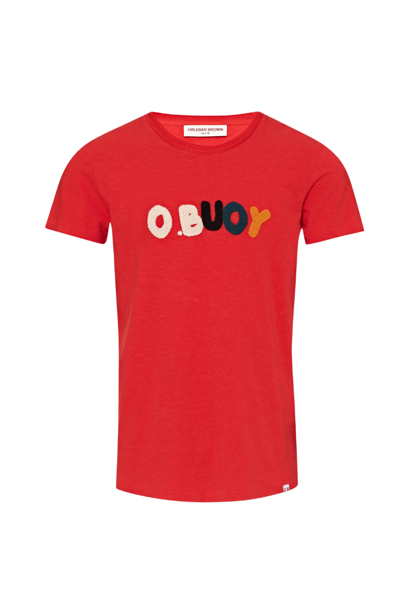 Orlebar Brown 86% organic cotton t-shirt in red
