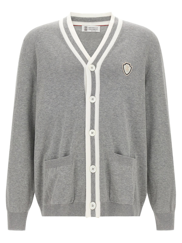 Brunello Cucinelli 100% Cotton cardigan in gray