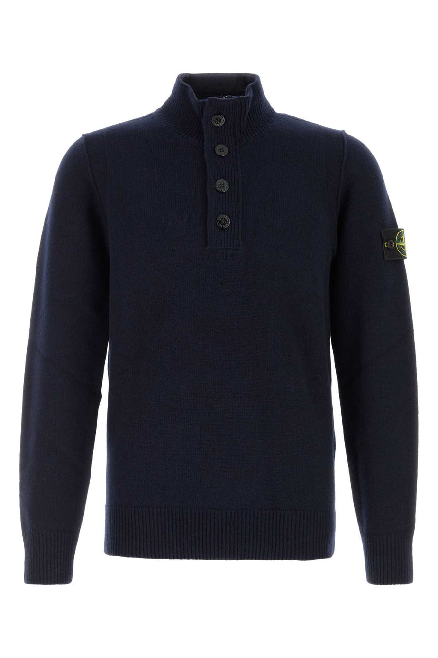 Midnight Blue Wool Blend Sweater Exterior: Virgin Nylon Maglieria