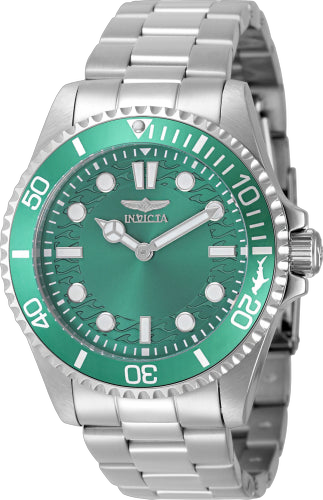 Invicta Stainless steel case watch in green