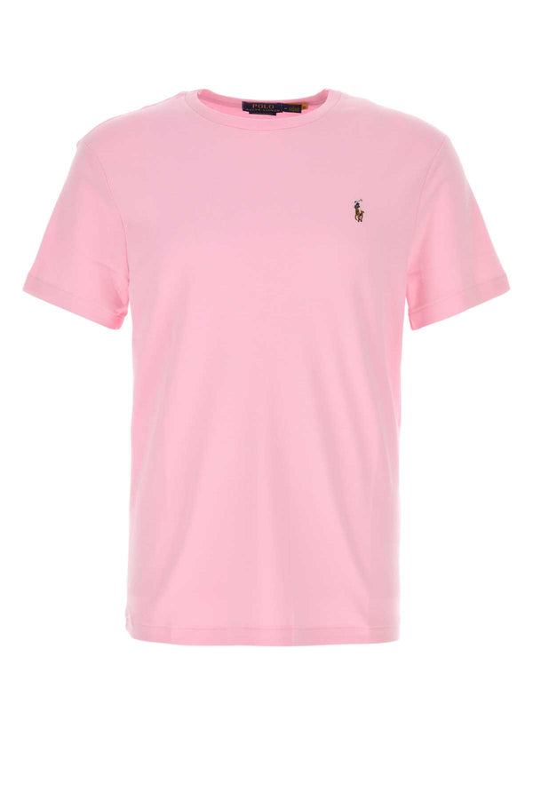 Pink Cotton T-Shirt Carmelpink Exterior