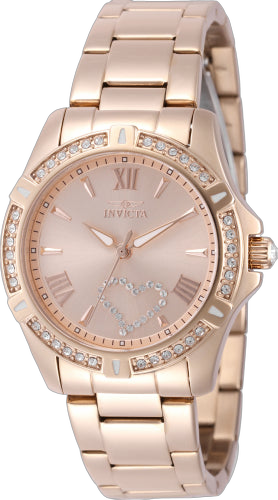 Invicta watch in rose gold