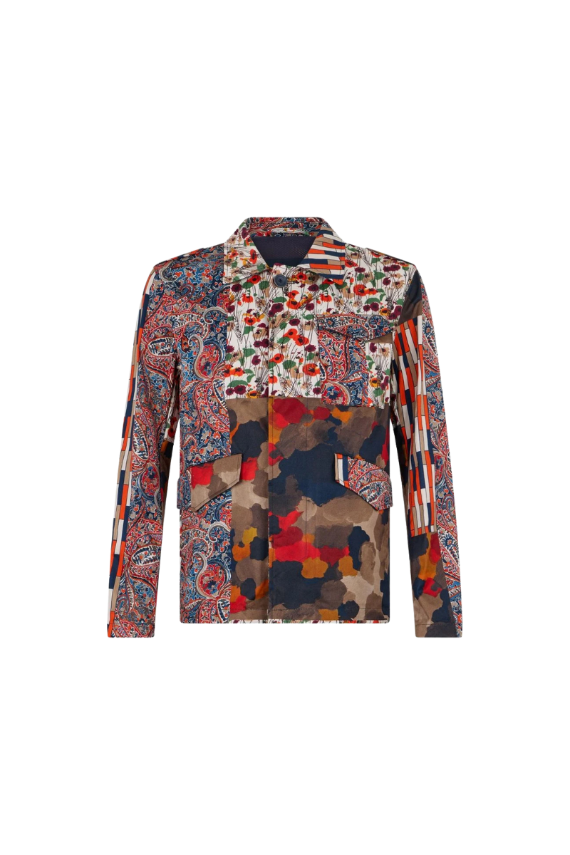 Herno 100% cotton jacket in multicolor