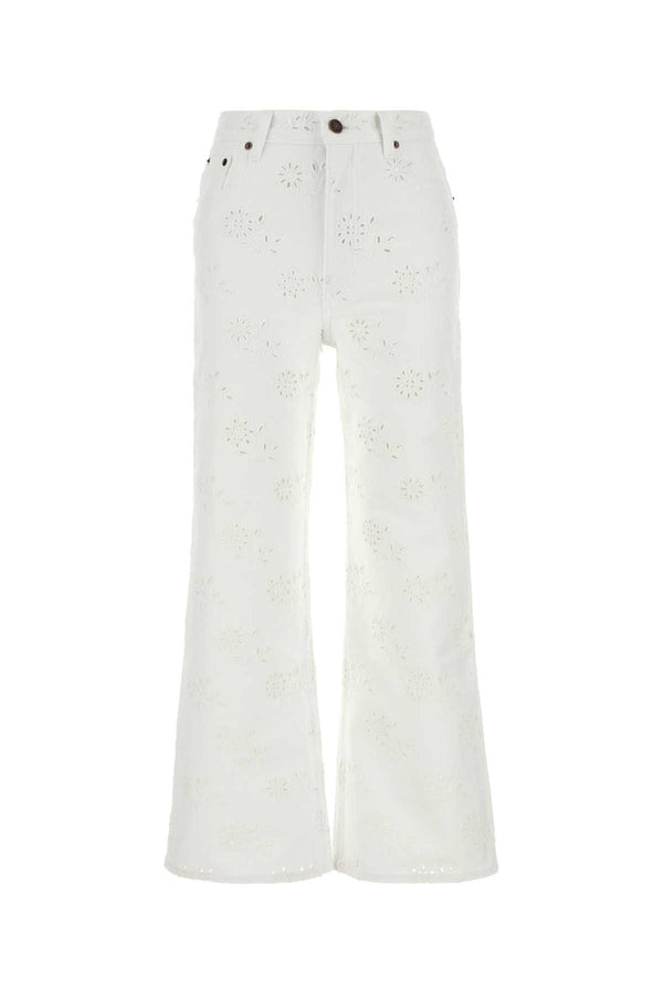 Chloé 100% Cotton jeans in white