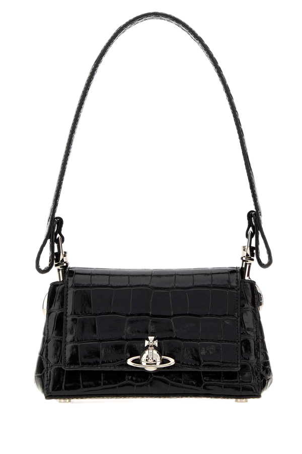 Black Leather Small Hazel Shoulder Bag Borse A Mano
