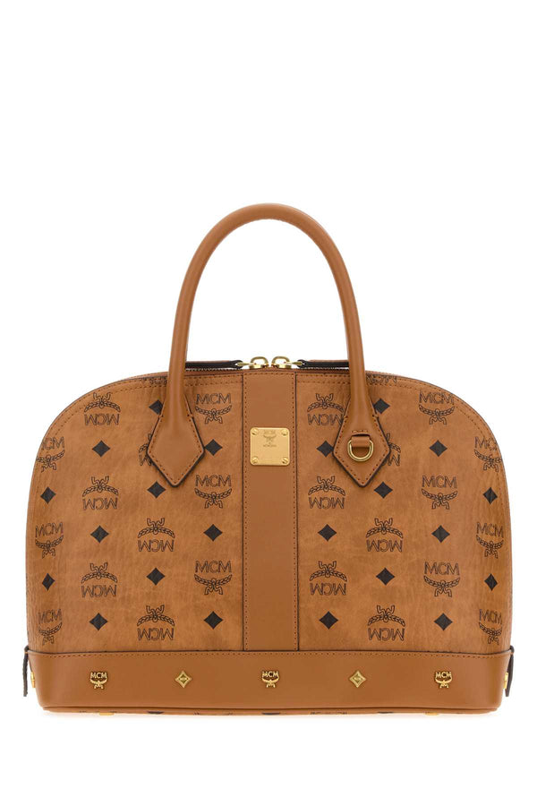 MCM Tote 100% Fabric (exterior) tote bag in cognac