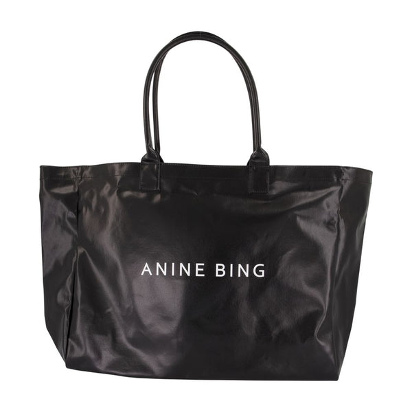 Leo Shopper Bag - Anine Bing Cotton Black / Totes-shopping-bags