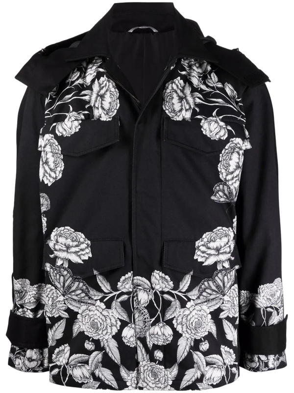 Valentino Cotton blend jacket in black