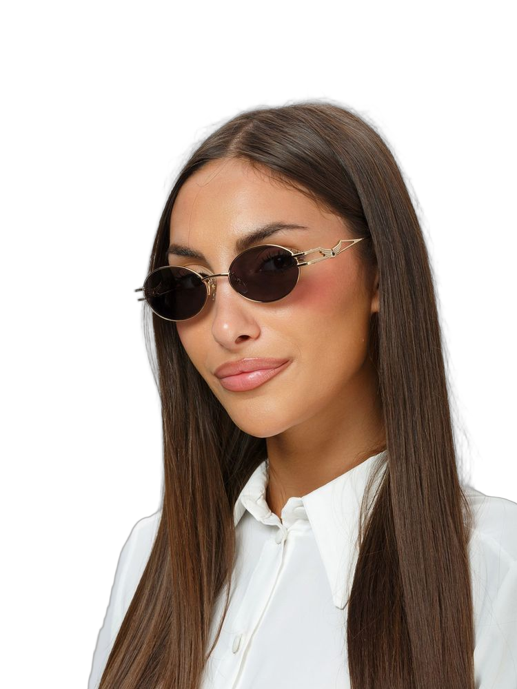 Zadig & Voltaire SZV464S Metal frame sunglasses in rose gold