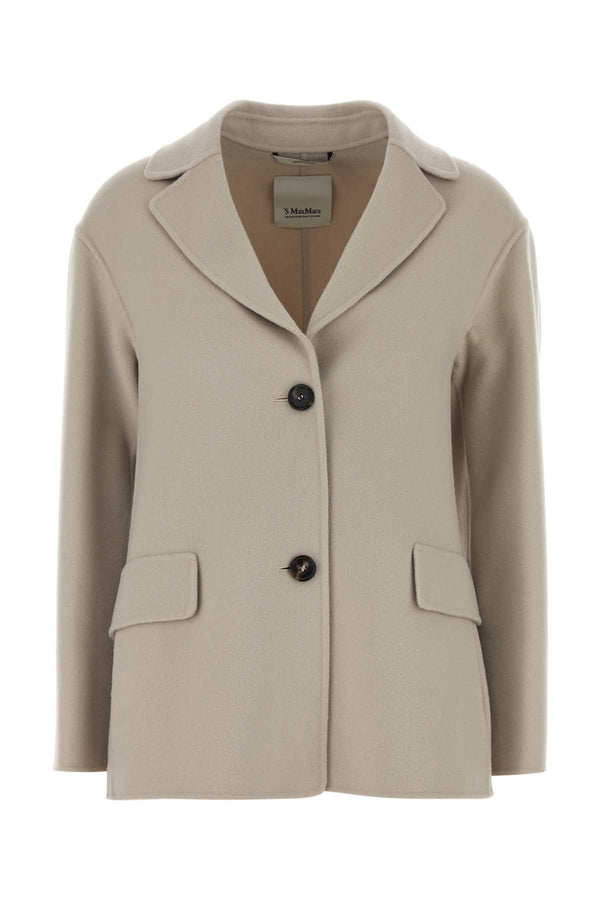 S Maxmara 100% Virgin wool blazer in beige