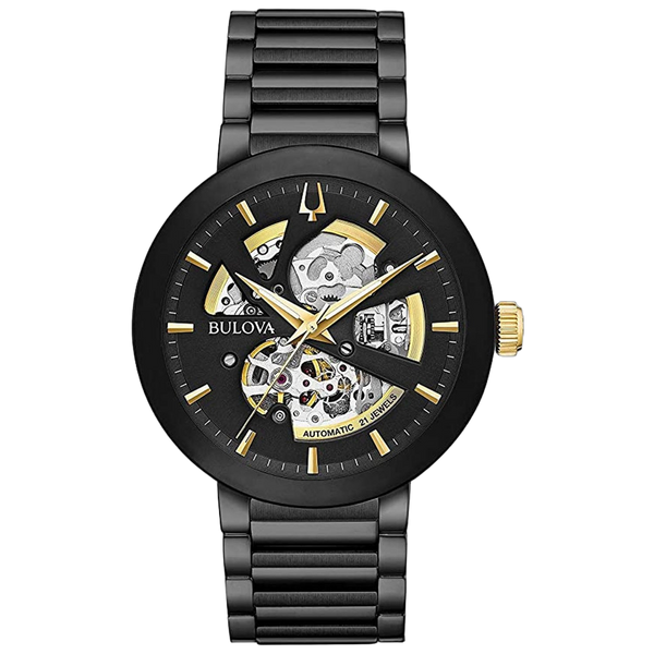 Bulova Stainless steel case watch in black