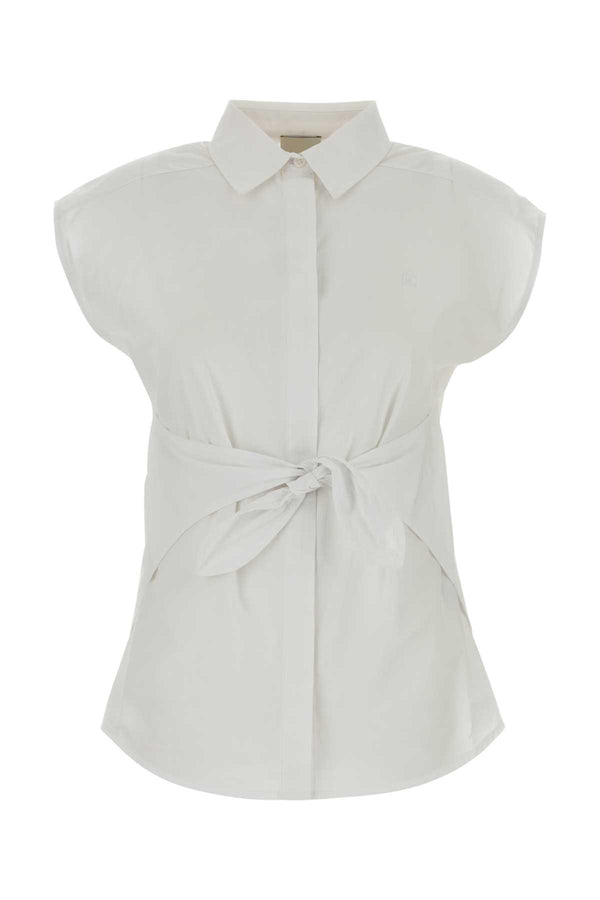 White Poplin Shirt Brilliantwhite Exterior: Cotton T-shirt
