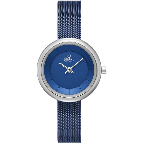 Obaku Stainless steel case watch in blue