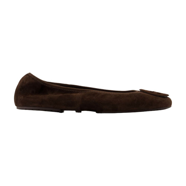 Tory Burch Calfskin ballerina flat in brown