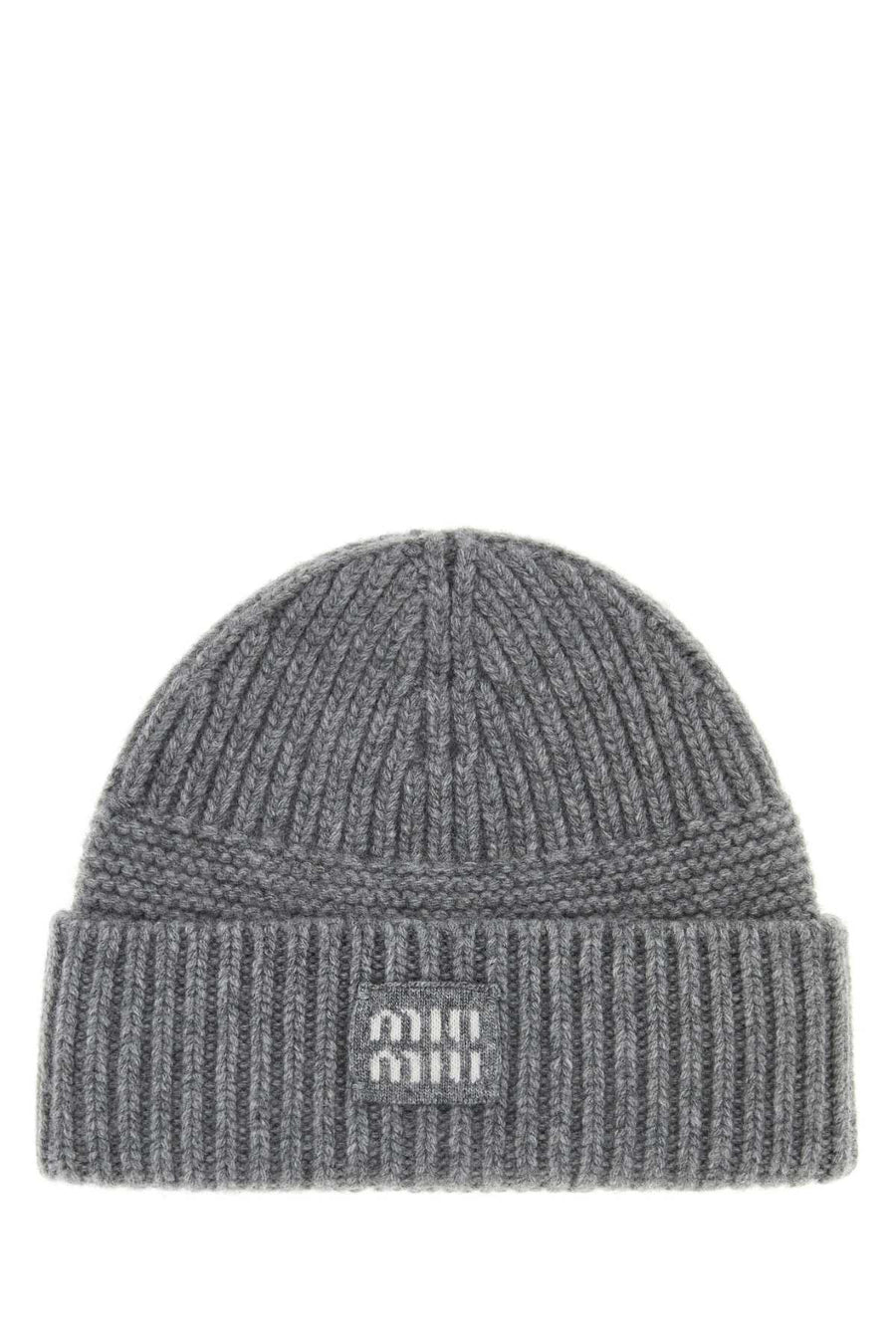 Grey Wool Blend Beanie Hat Grigio Exterior: Cashmere Cappelli E Fasce Per Capelli
