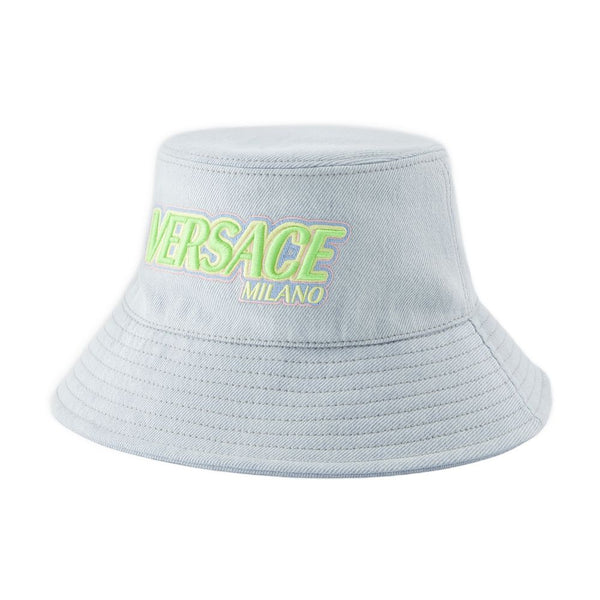 Versace 1012686_1A10780 cotton bucket hat in blue